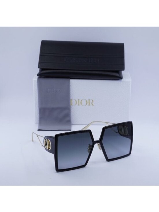Dior 30MONTAIGNE SU 12A1 Square Sunglasses - Black/Grey Gradient